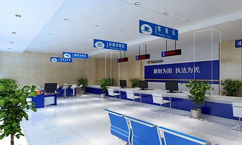 Optical swing gate-Zhuhai Tax bureau, China